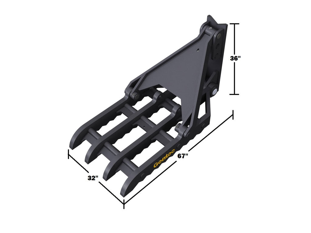 MT3267 Gentec Pulgares mecánicos universales para excavadora, 55000-100000 lbs. excavadoras