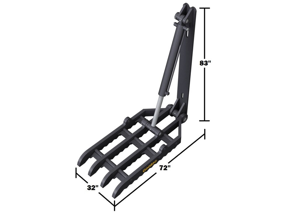 HT3272 Gentec Universal mechanical excavator thumbs, 55000-100000 lbs. excavators
