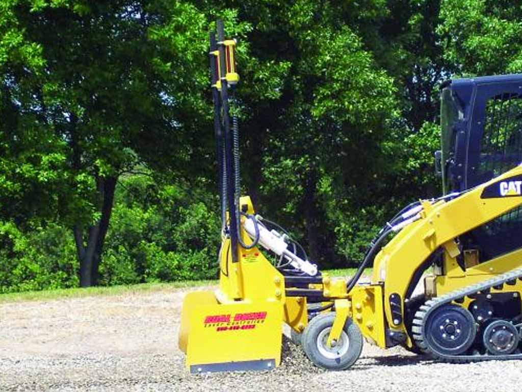 HITCHDOC grading box with futtura laser control equipment for skid steer loaders