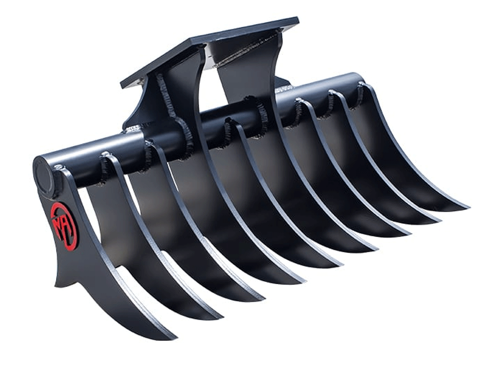MONGO 40" Excavator Rake for 3 to 5 ton excavators