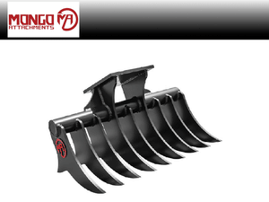 MONGO 40" Excavator Rake for 3 to 5 ton excavators