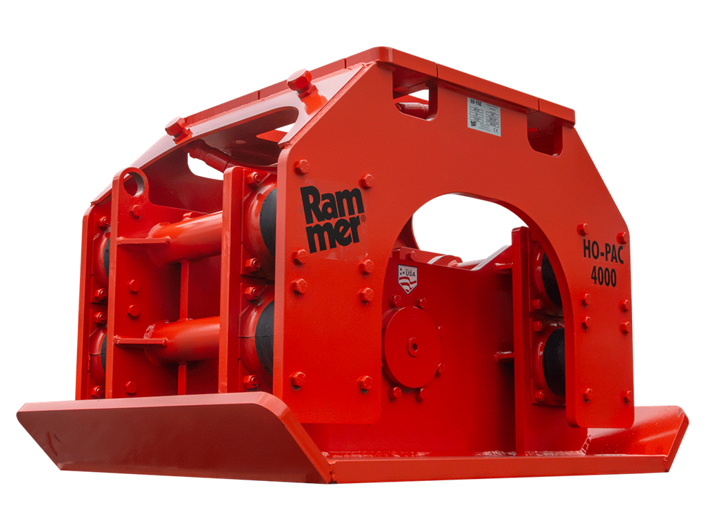 RAMMER vibratory compactors for mini excavators (19000-40000 lbs machines)