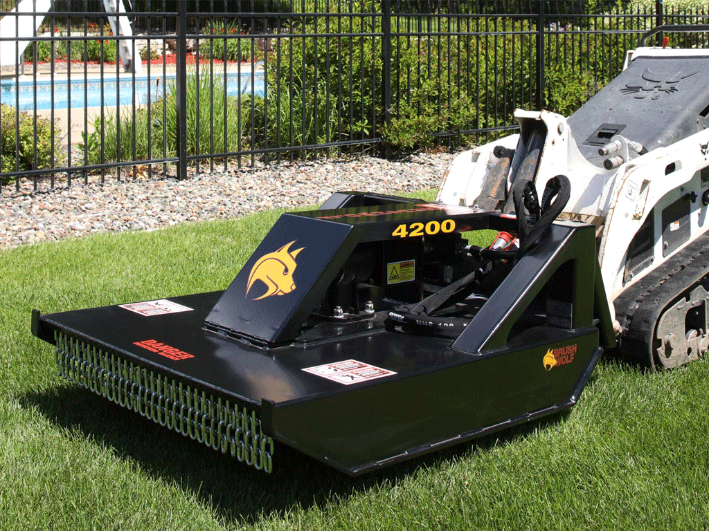 BRUSH WOLF Brush Cutter for Mini Loader