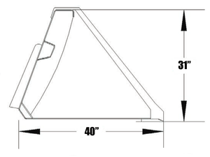 Spider Attachments Special High Capacity 60" wide 1 Yard Bucket