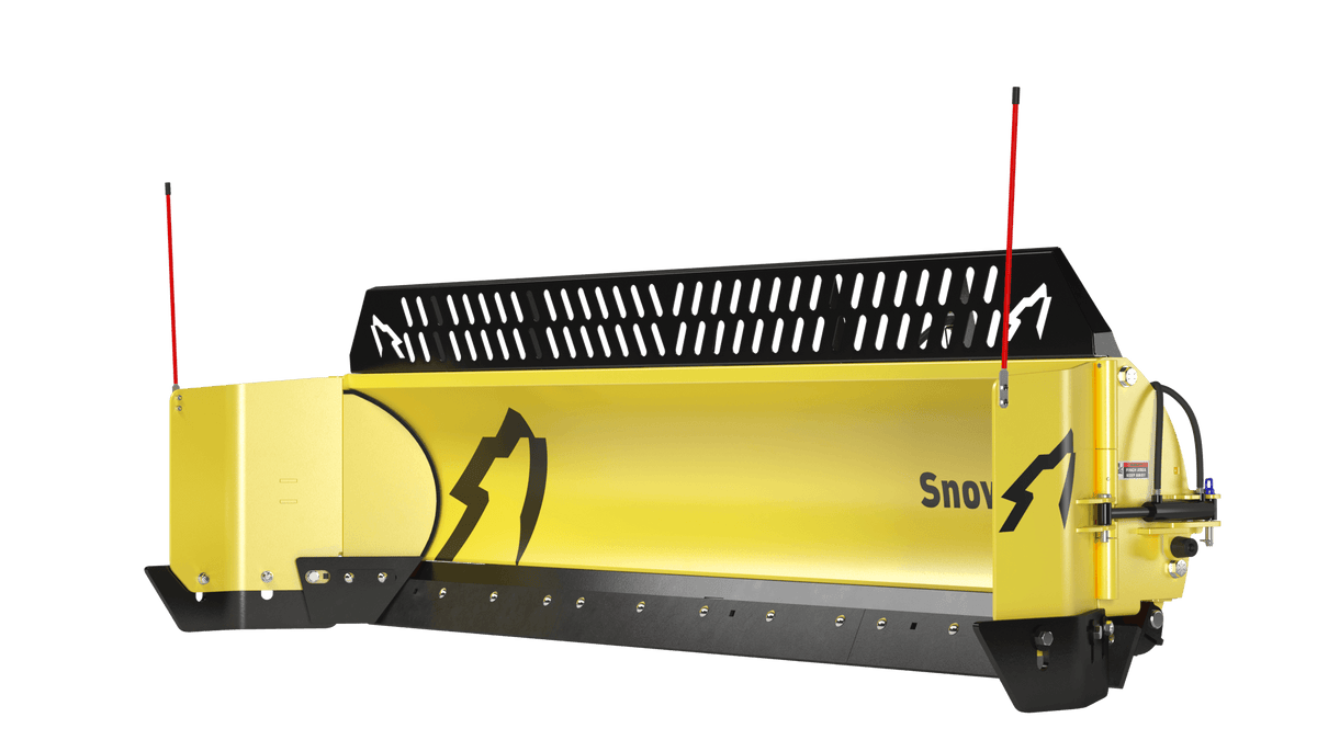 SnowWolf QuattroPlow arado lateral automático para cargadoras de ruedas