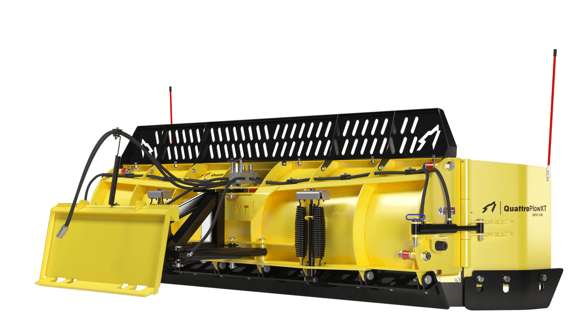 SnowWolf QuattroPlow arado lateral automático para cargadoras de ruedas