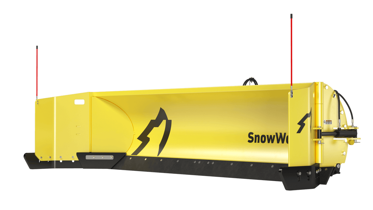 SnowWolf QuattroPlow arado lateral automático para cargadoras de ruedas