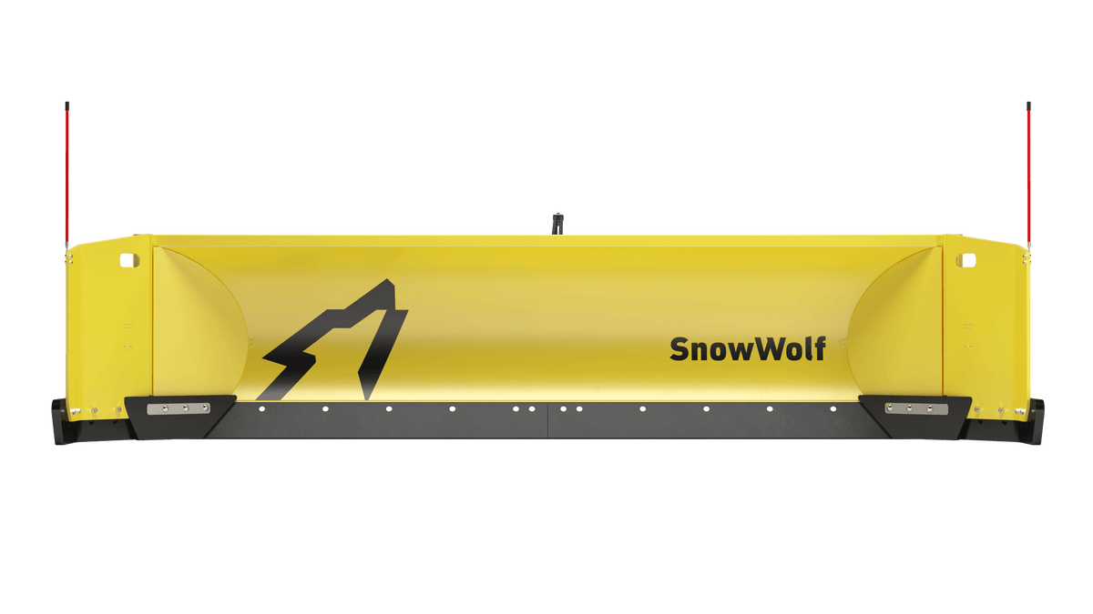 SnowWolf QuattroPlow arado lateral automático para cargadoras de ruedas