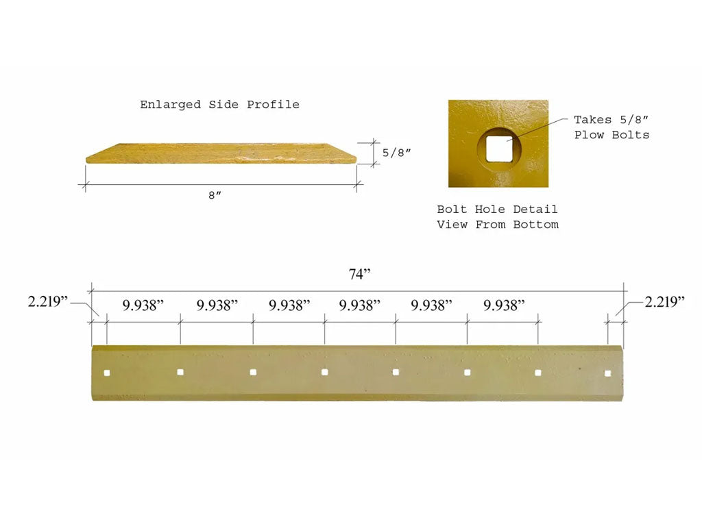 6718007 ITR CUTTING EDGE FOR BOBCAT BUCKET