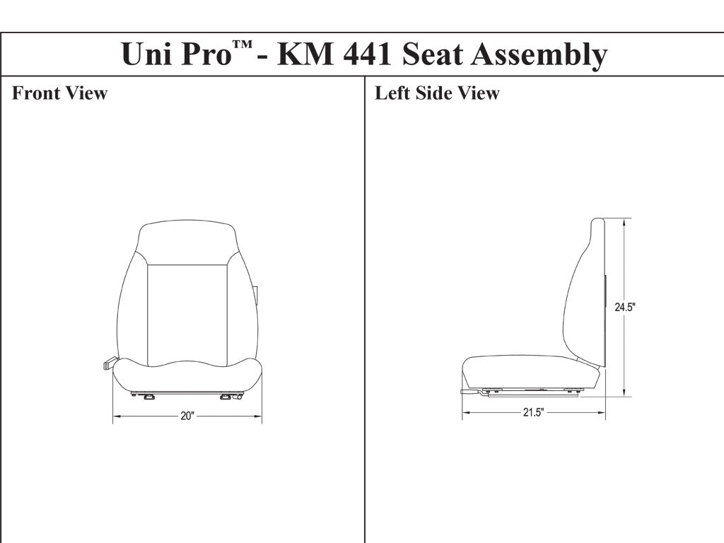 Uni Pro™ - KM 441 Seat Assembly