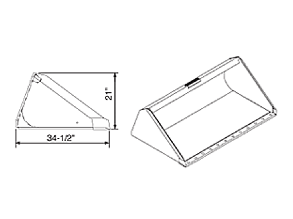ATI 900 Series Low Profile Bucket Universal mount