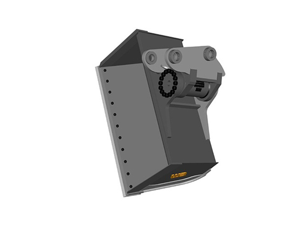 WERK-BRAU Hydraulic Actuator Tilt Bucket for 33,000 - 50,000 lbs. Excavators. (15 & 20MT)