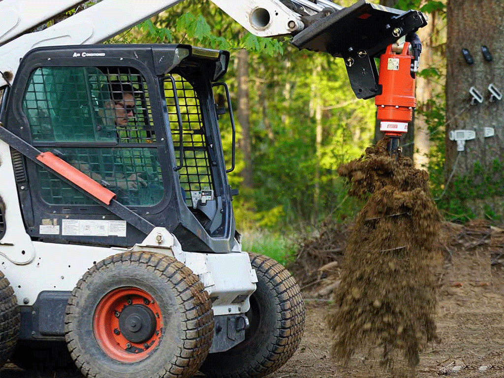 ETERRA auger drive for skid steer