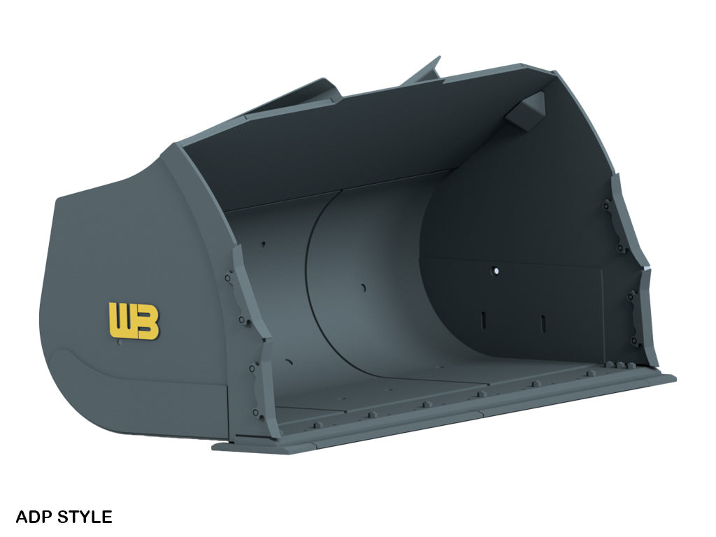 WERK-BRAU Two-Pass Bucket for Wheel loaders 43,000 - 51,000 lbs. (class 5)