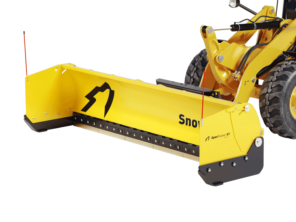 SnowWolf Apex Pusher XT (APXT) for backhoe loaders and compact wheel loaders