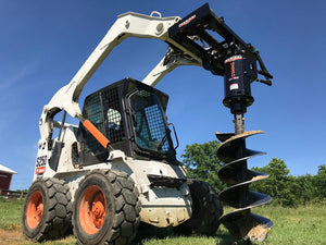 PREMIER auger drive for machines with universal skid steer coupler