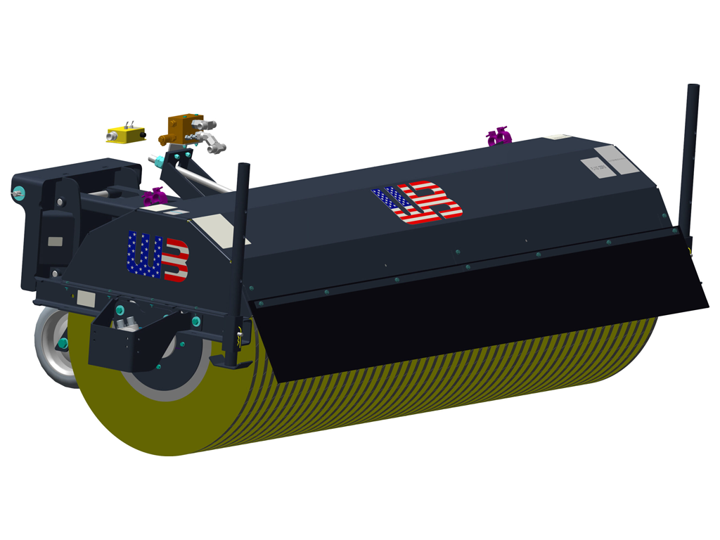 WERK-BRAU Backhoe loader Angle Broom