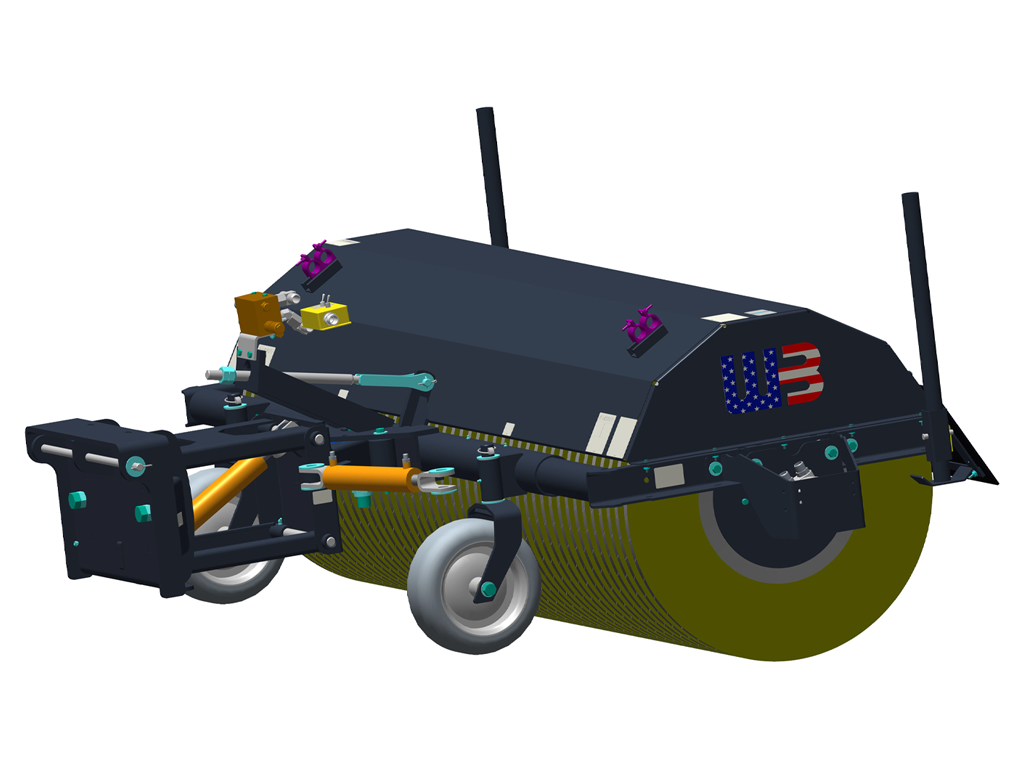 WERK-BRAU Backhoe loader Angle Broom