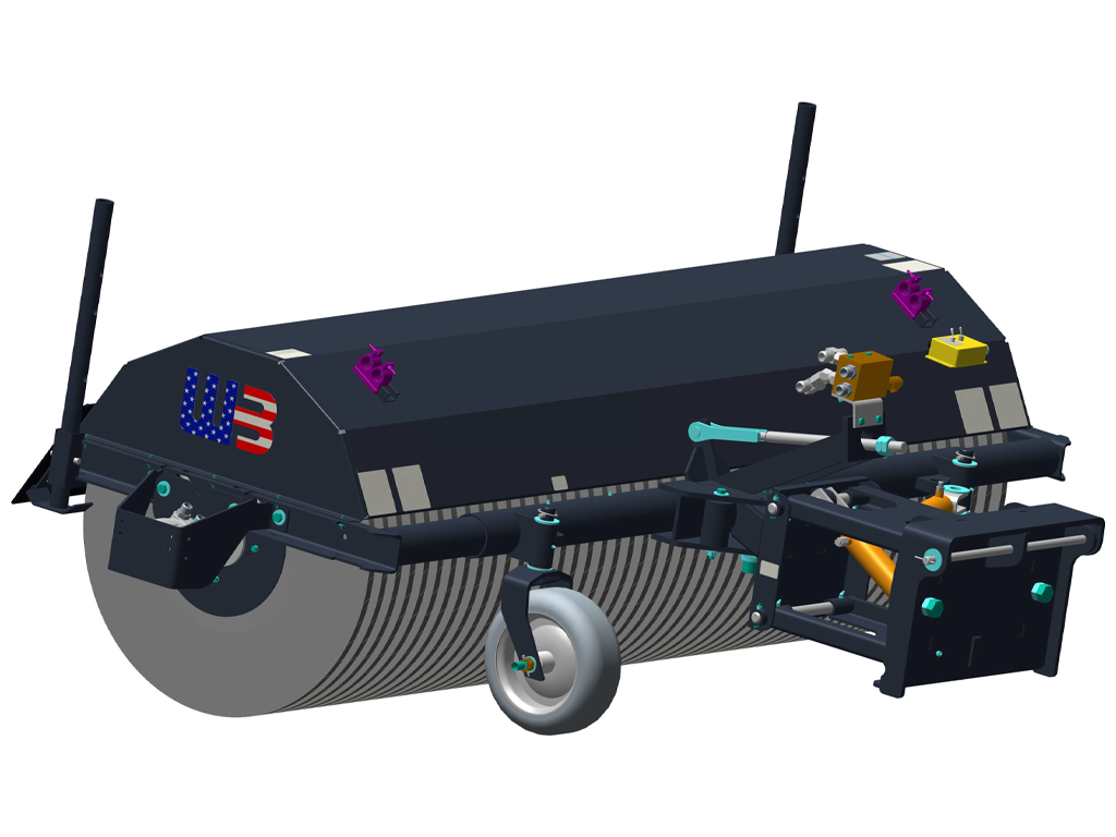 WERK-BRAU Backhoe loader Angle Broom