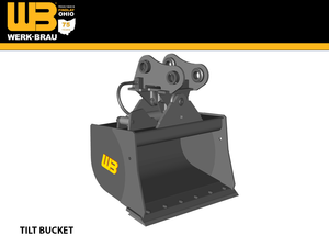 WERK-BRAU Tilt Bucket for 7,500 -11,000 lbs. Backhoes. (U2)