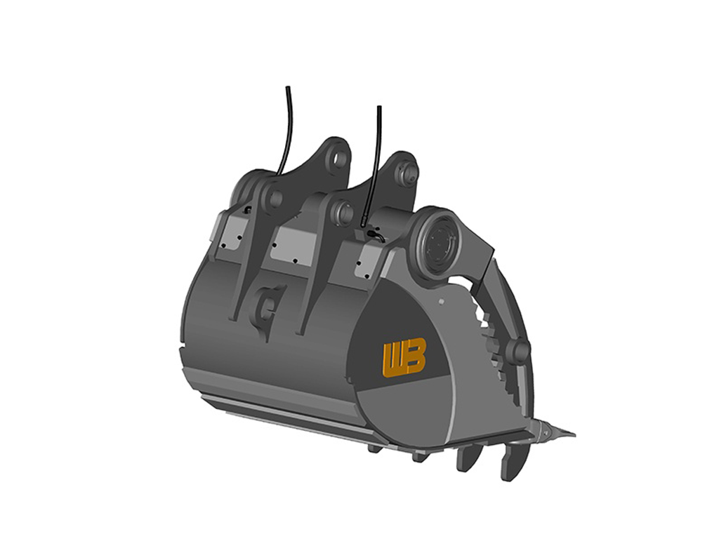 WERK BRAU Hydra-Clamp Cuchara y rastrillo para excavadoras 50,000 - 69,000 lbs (25MT)
