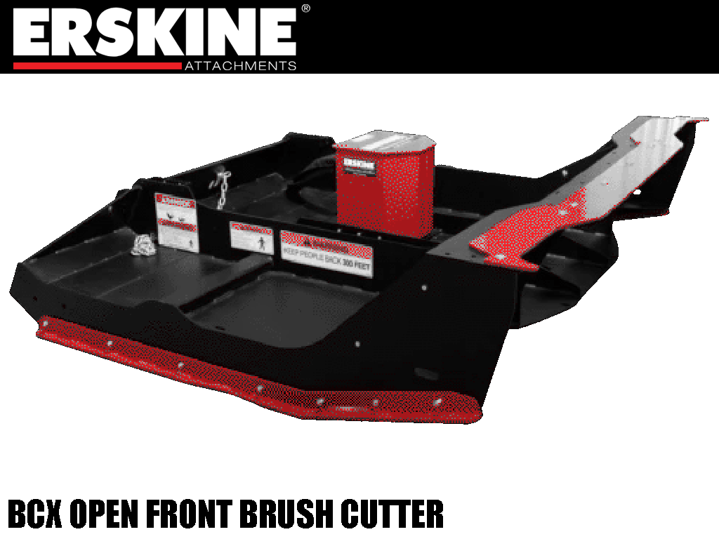 ERSKINE BCX Open Front Brush Cutter for skid steer