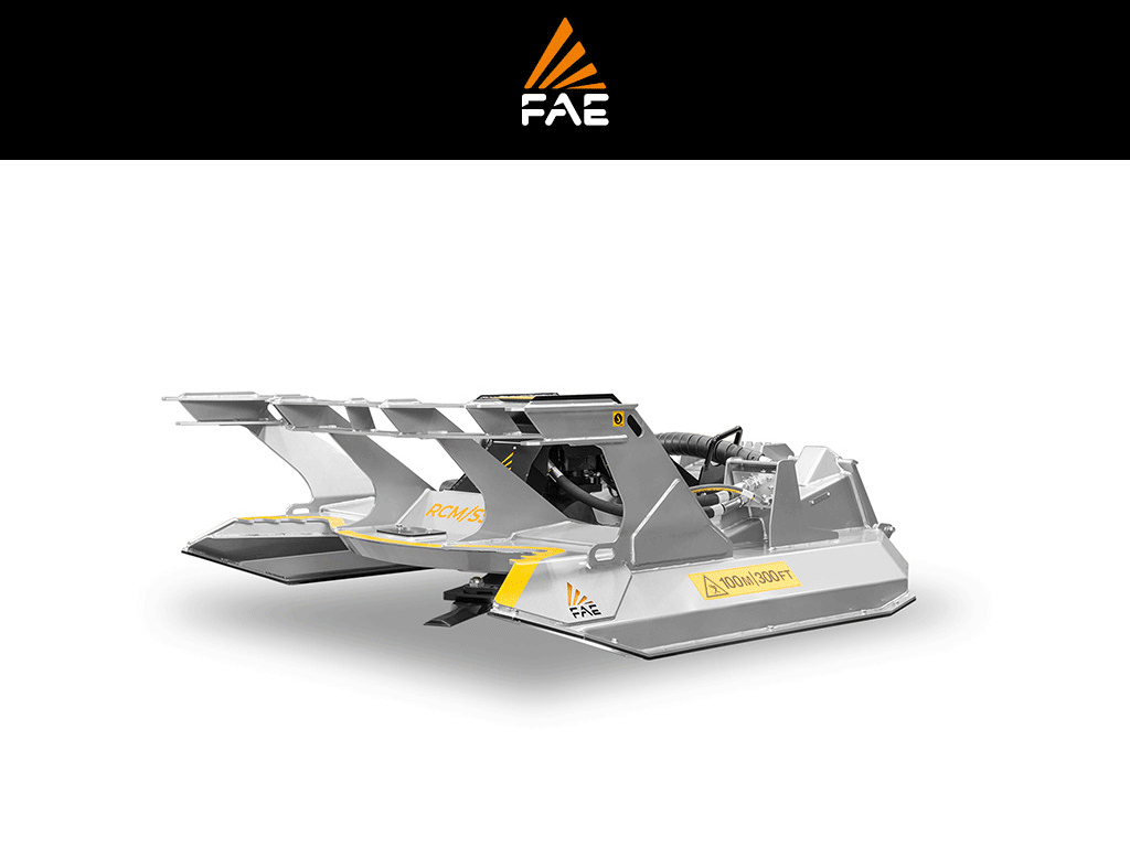 FAE Rotary Brush Cutter for skid steer loaders