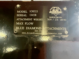 Blue Diamond 60" High Capacity 1 yard mulch bucket for skid steer