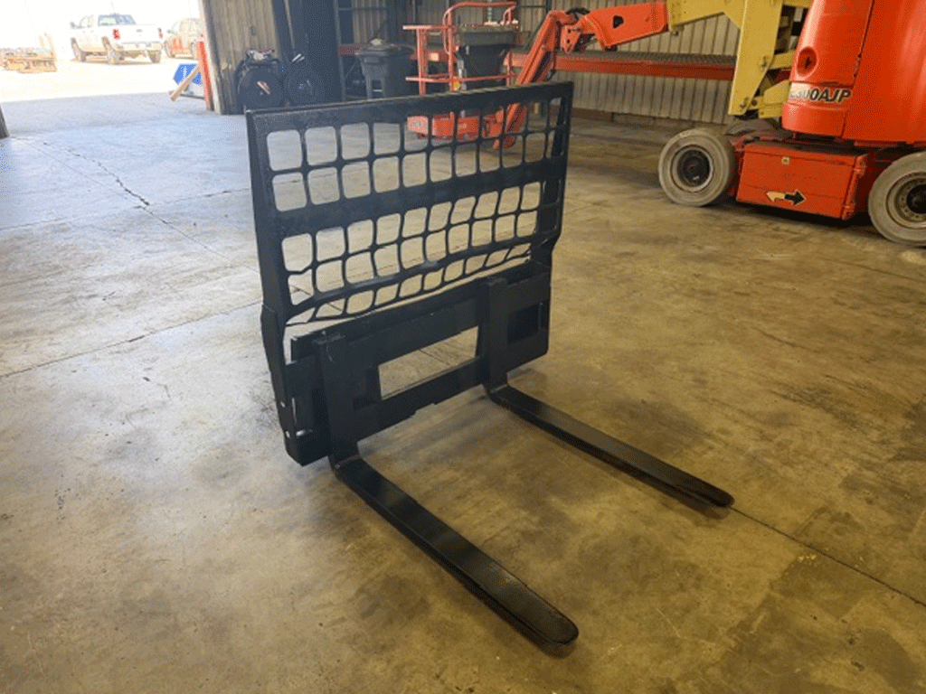 Used Bobcat Brand Pallet forks with X-Large Spill Guard
