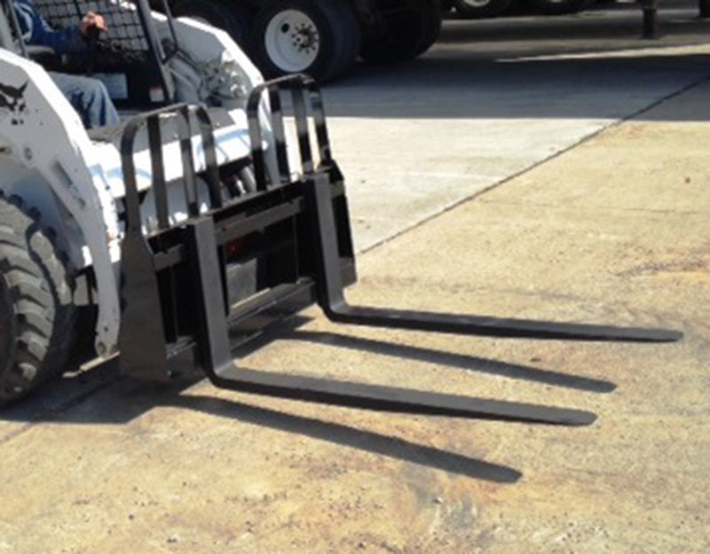 BLUE DIAMOND WALK THROUGH pallet forks for skid steer loader