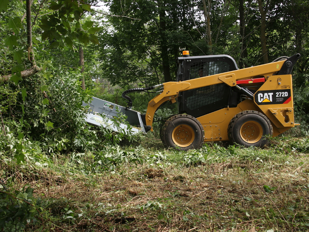 Baumalight CF572 Open Front Rotary Brush Cutter | 72" Skid Steer Brush Mower