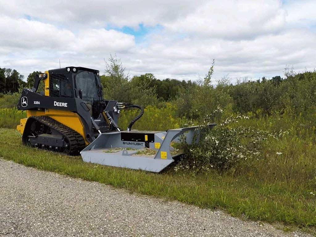 Baumalight CF572 Open Front Rotary Brush Cutter | 72" Skid Steer Brush Mower