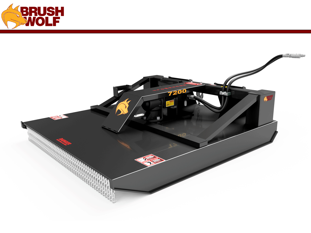 BRUSH WOLF closed front brush cutters for skid steers