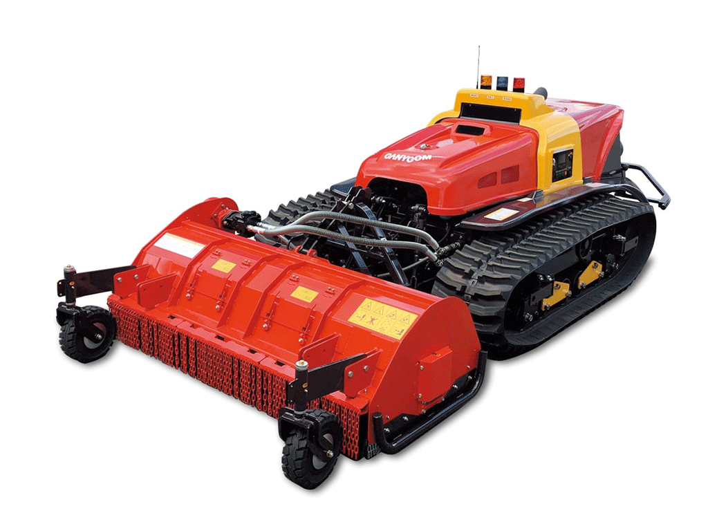 CANYCOM CG750 Remote-Controlled Brush Cutter | 75 HP Tracked Slope Mower with 72.8" Flail Deck