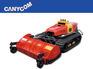 CANYCOM CG750 Remote-Controlled Brush Cutter | 75 HP Tracked Slope Mower with 72.8" Flail Deck