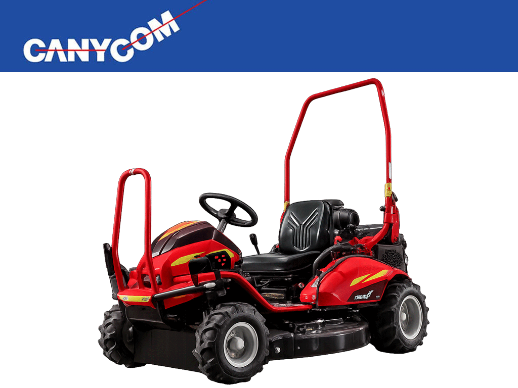 Canycom CMX2414 Ride-On Brush Cutter | 22 HP Honda 4WD Brush Mower for Heavy-Duty Land Clearing