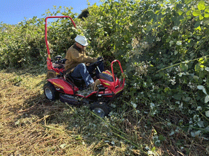 Canycom CMX2414 Ride-On Brush Cutter | 22 HP Honda 4WD Brush Mower for Heavy-Duty Land Clearing