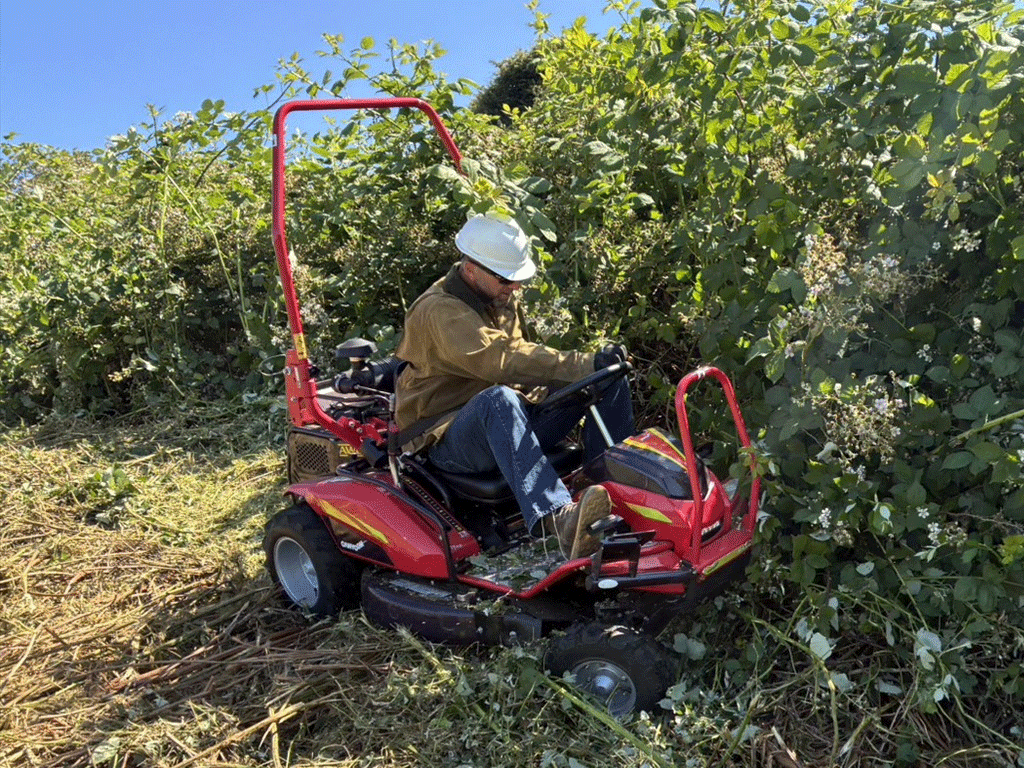 Canycom CMX2414 Ride-On Brush Cutter | 22 HP Honda 4WD Brush Mower for Heavy-Duty Land Clearing