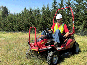 Canycom CMX2414 Ride-On Brush Cutter | 22 HP Honda 4WD Brush Mower for Heavy-Duty Land Clearing