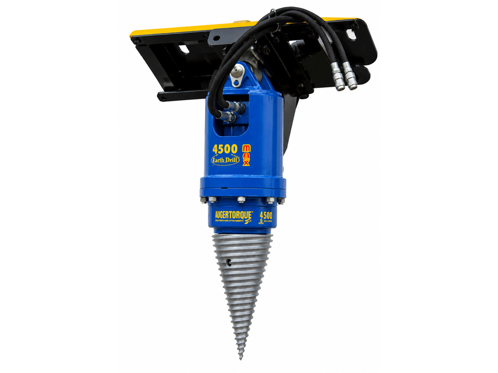 Auger Torque Log Splitter for Excavators & Skid Steers | Cone Log Splitter