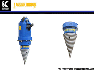 Auger Torque Log Splitter for Excavators & Skid Steers | Cone Log Splitter
