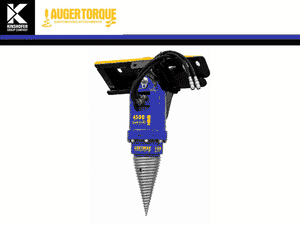 Auger Torque Log Splitter for Excavators & Skid Steers | Cone Log Splitter