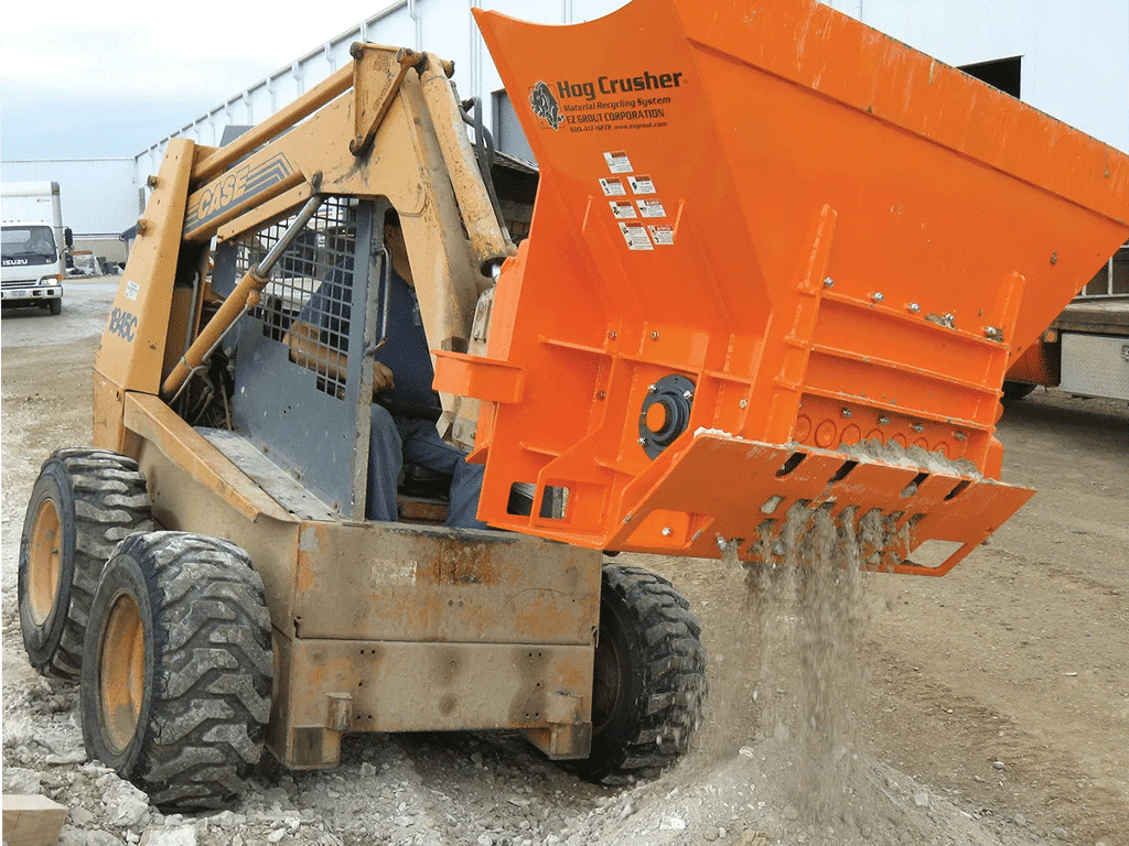 EZG crusher for skid steer