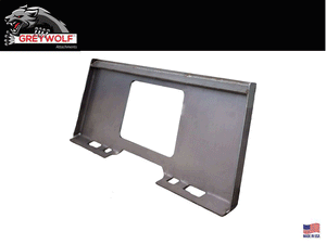 GREYWOLF Universal Skid Steer Plate - Cutout, 5/16" thick