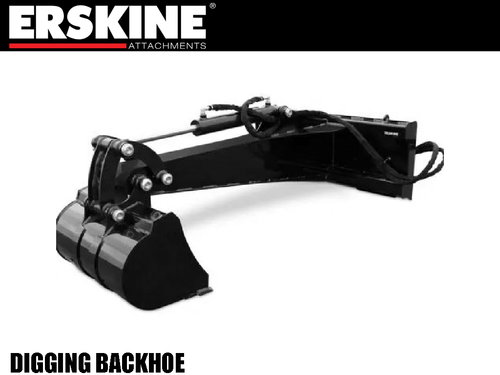 ERSKINE digging backhoe for skid steer