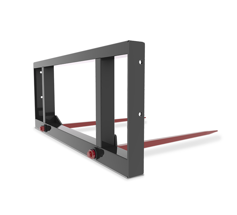 HLA Double Prong Bale Spear for Skid Steer