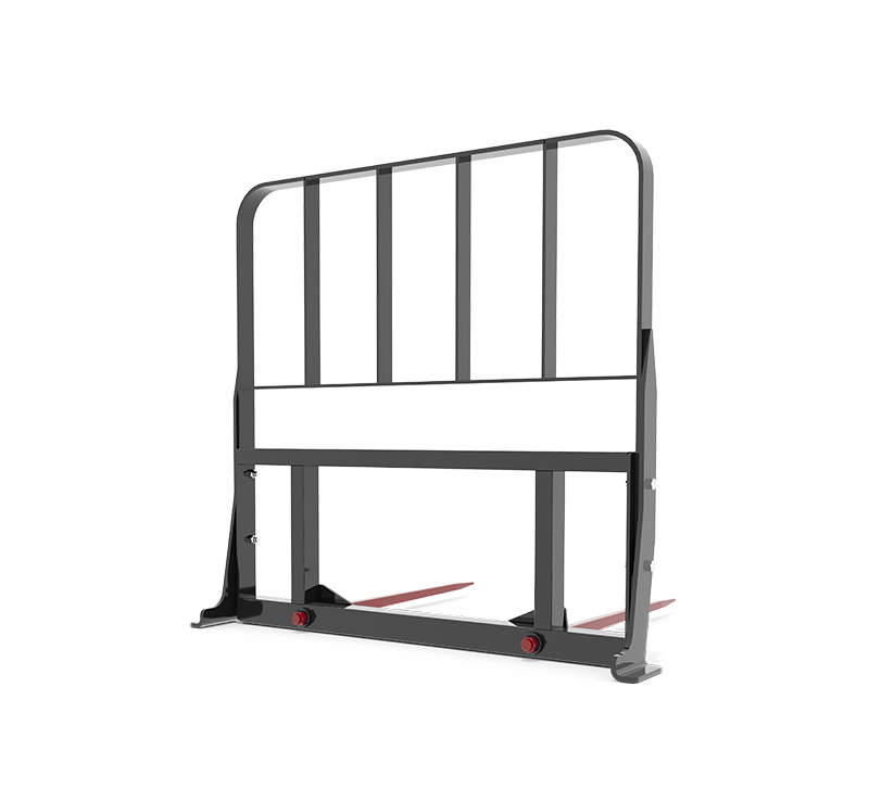 HLA Double Prong Bale Spear With Guard for Skid Steer