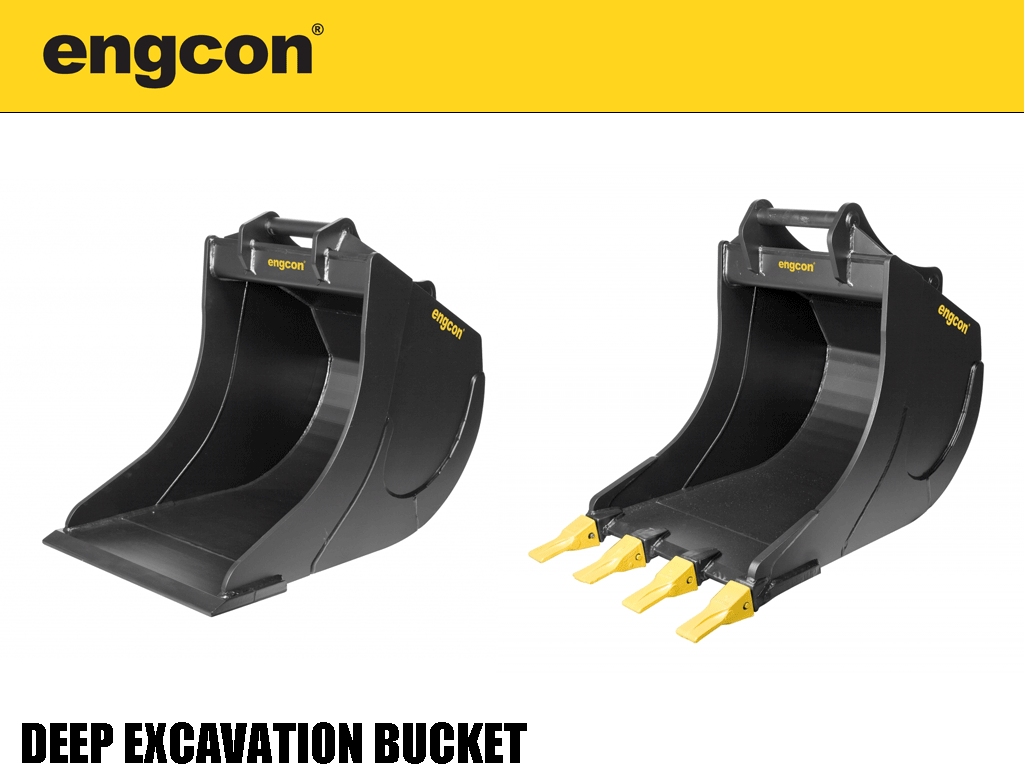 ENGCON Deep Excavation Buckets for Excavators with S Type coupler