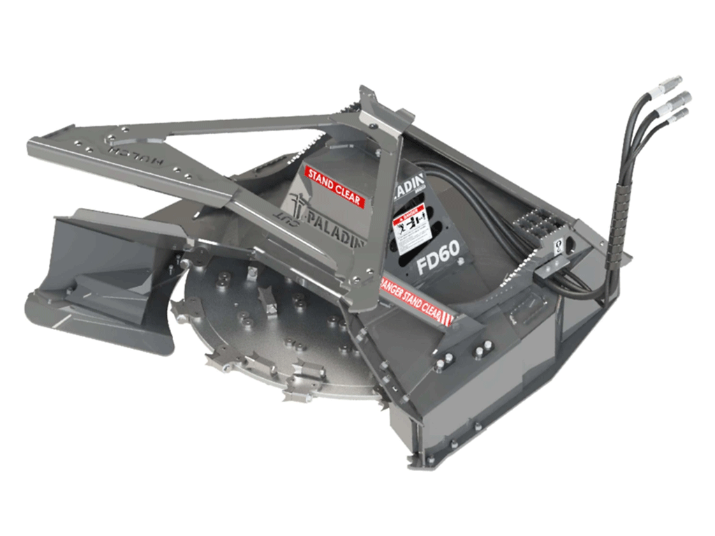 Trituradora de discos forestal de alto caudal PALADIN FD60 para minicargadora