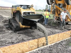 ERSKINE concrete bucket for skid steer